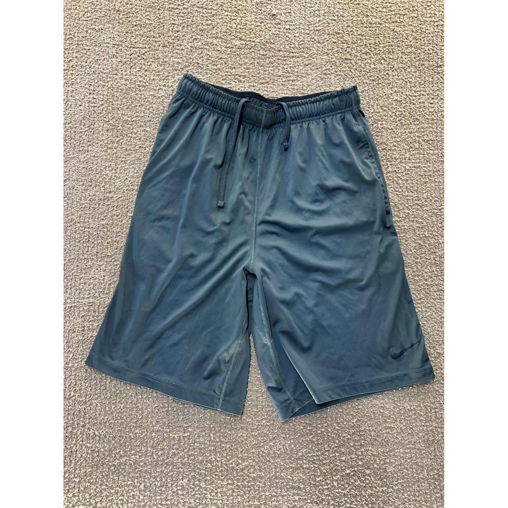 Nike Dri-FIT Mens Basketball Shorts Gray Charcoal Athletic Gym Training Medium